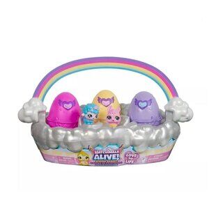 Hatchimals Alive! Spring Basket Mini Figures Collectible Toy